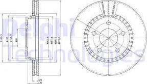 Delphi BG2377 - Disque de frein cwaw.fr