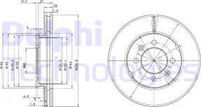 Delphi BG2290 - Disque de frein cwaw.fr