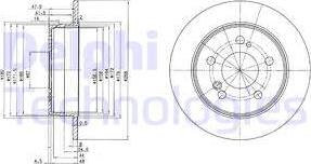 Delphi BG2291 - Disque de frein cwaw.fr