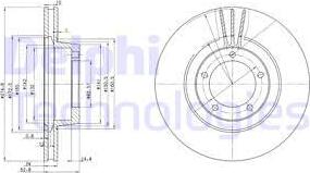 Delphi BG2246 - Disque de frein cwaw.fr