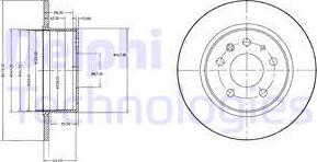 Delphi BG2240 - Disque de frein cwaw.fr