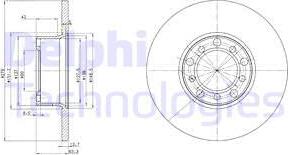 Delphi BG2259 - Disque de frein cwaw.fr