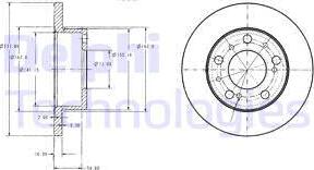 Delphi BG2253 - Disque de frein cwaw.fr