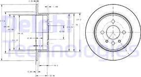 Delphi BG2202 - Disque de frein cwaw.fr