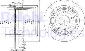 Delphi BG2211 - Disque de frein cwaw.fr