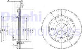 Delphi BG2273 - Disque de frein cwaw.fr