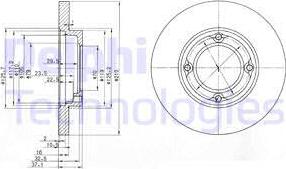 Delphi BG2797 - Disque de frein cwaw.fr