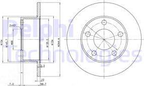 Delphi BG2746C - Disque de frein cwaw.fr