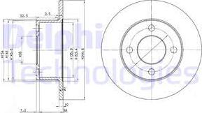 Delphi BG2747 - Disque de frein cwaw.fr