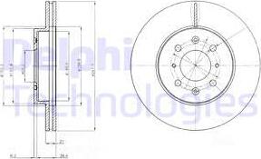 Delphi BG2759C - Disque de frein cwaw.fr