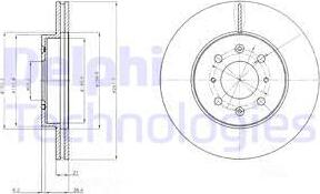 Delphi BG2759 - Disque de frein cwaw.fr