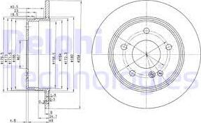 Delphi BG2761 - Disque de frein cwaw.fr