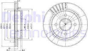 Delphi BG2700 - Disque de frein cwaw.fr