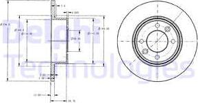 Delphi BG2703 - Disque de frein cwaw.fr