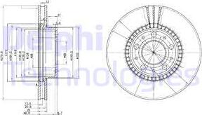 Delphi BG2719 - Disque de frein cwaw.fr