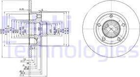 Delphi BG2714 - Disque de frein cwaw.fr