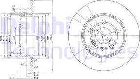 Delphi BG2738 - Disque de frein cwaw.fr