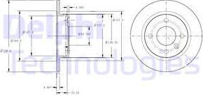 Delphi BG2732 - Disque de frein cwaw.fr