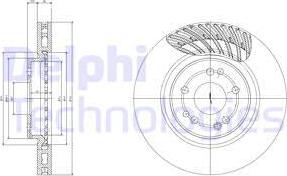 Delphi BG2775 - Disque de frein cwaw.fr