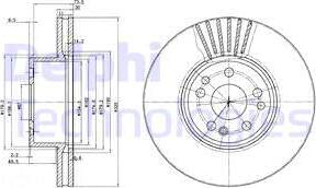 Delphi BG739 - Disque de frein cwaw.fr