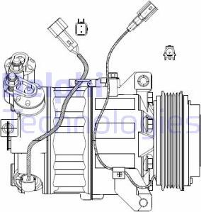 Delphi CS20482 - Compresseur, climatisation cwaw.fr