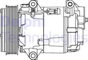 Delphi CS20430 - Compresseur, climatisation cwaw.fr