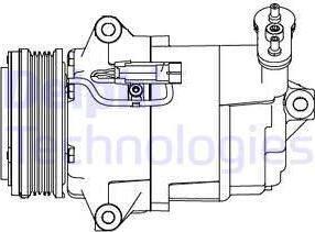 Delphi CS20429 - Compresseur, climatisation cwaw.fr