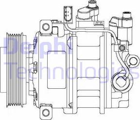 Delphi CS20475 - Compresseur, climatisation cwaw.fr