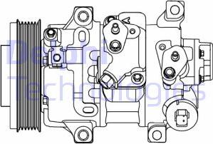 Delphi CS20478 - Compresseur, climatisation cwaw.fr