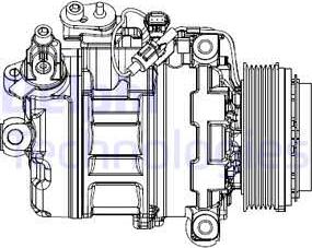 Delphi CS20547 - Compresseur, climatisation cwaw.fr