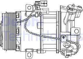 Delphi CS20550 - Compresseur, climatisation cwaw.fr