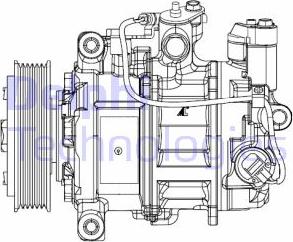 Delphi CS20504 - Compresseur, climatisation cwaw.fr