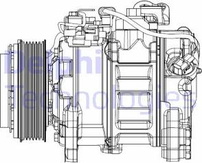 Delphi CS20501 - Compresseur, climatisation cwaw.fr