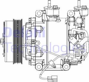 Delphi CS20510 - Compresseur, climatisation cwaw.fr