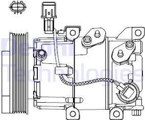 Delphi CS20518 - Compresseur, climatisation cwaw.fr