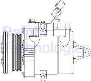 Delphi CS20534 - Compresseur, climatisation cwaw.fr