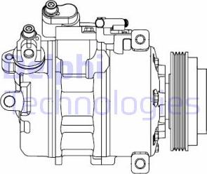 Delphi CS20527 - Compresseur, climatisation cwaw.fr