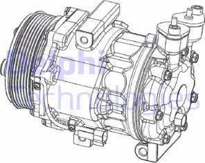 Delphi CS20351 - Compresseur, climatisation cwaw.fr