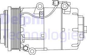 Delphi CS20306 - Compresseur, climatisation cwaw.fr