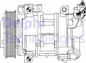 Delphi CS20325 - Compresseur, climatisation cwaw.fr