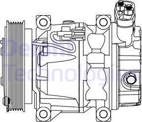 Delphi CS20298 - Compresseur, climatisation cwaw.fr