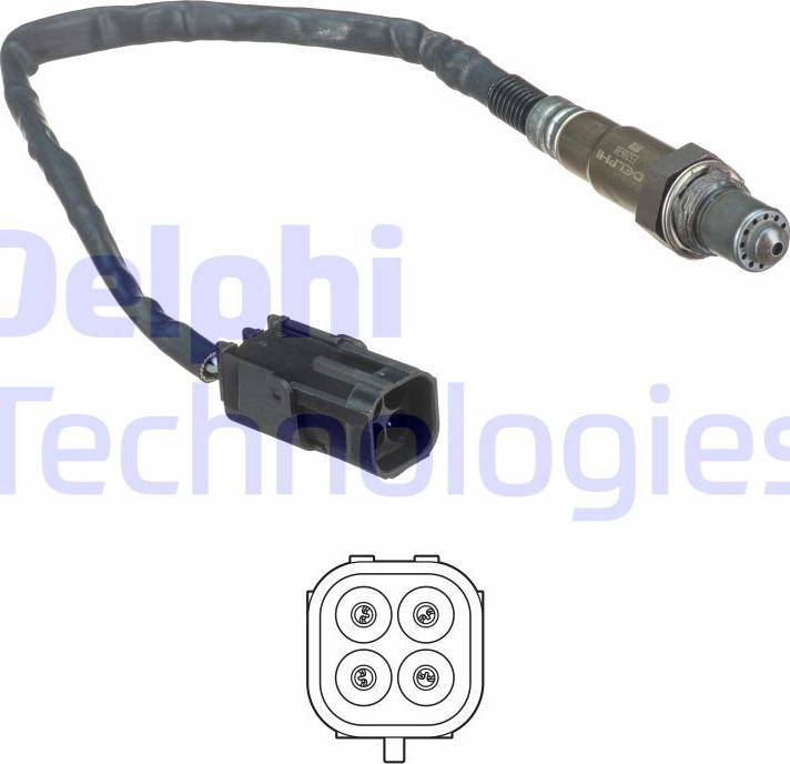 Delphi ES20638-12B1 - Sonde lambda cwaw.fr