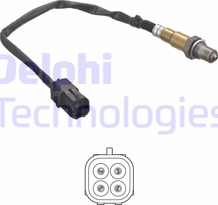 Delphi ES21075-12B1 - Sonde lambda cwaw.fr