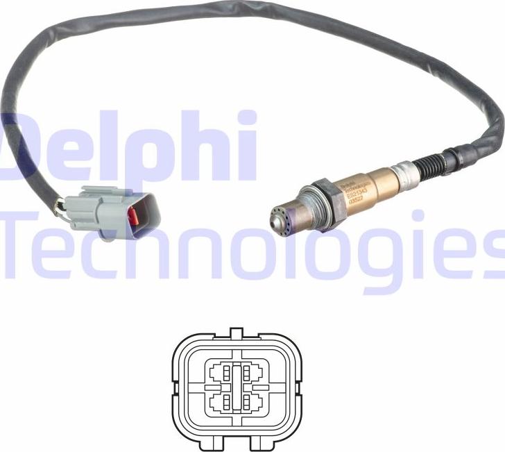 Delphi ES21343-12B1 - Sonde lambda cwaw.fr