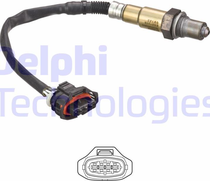 Delphi ES21208-12B1 - Sonde lambda cwaw.fr