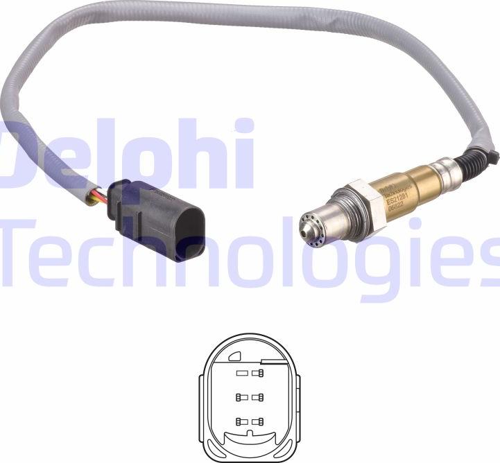 Delphi ES21281-12B1 - Sonde lambda cwaw.fr