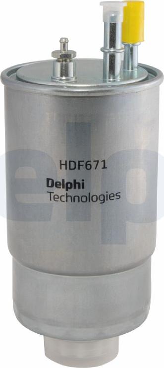 Delphi HDF671 - Filtre à carburant cwaw.fr