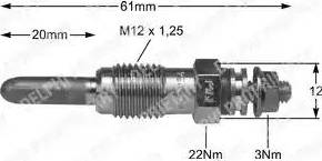 Delphi HDS231 - Bougie de préchauffage cwaw.fr