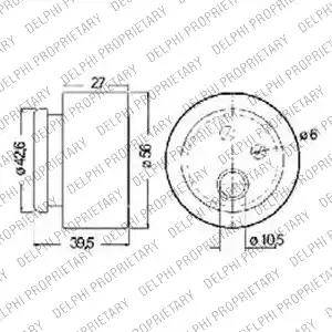 Delphi KDB163 - Kit de distribution cwaw.fr