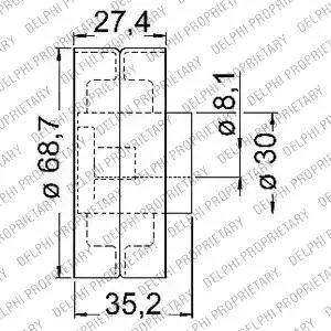 Delphi KDB203 - Kit de distribution cwaw.fr